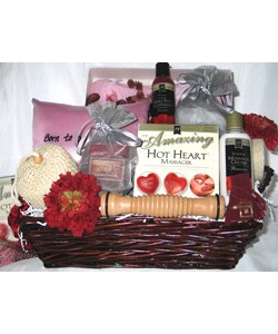 A Romantic Bouquet Gift Basket