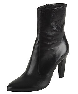 Sergio Rossi Black Leather Bootie