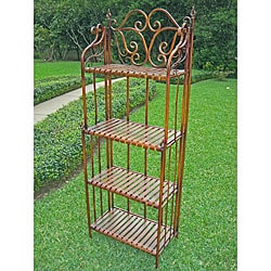 Large Indoor/ Outdoor Iron Folding Bakers Rack