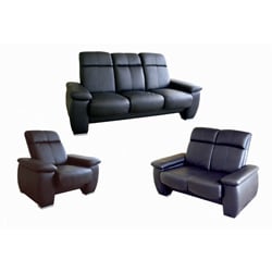 Cedric 3-piece Leather Sofa/ Loveseat/ Chair Set