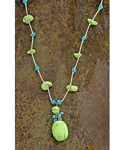 Green and Blue Turquoise Necklace (USA)