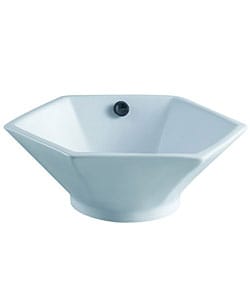 Metropolitan White China Vessel Sink