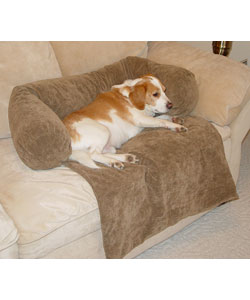 Sueded Pet Pad with Bolsters