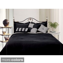 Microfiber Reversible 4-piece Comforter Set
