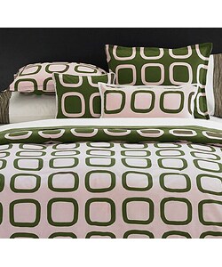 Block Party Pink/ Brown Decorative Pillow Set