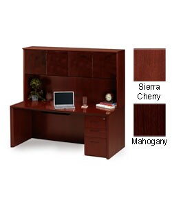 Mayline Corsica 4-Piece Veneer Office Suite