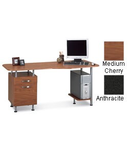 Mayline Eastwinds Espresso Computer Desk with File
