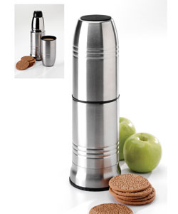 All-in-One Stainless Steel Flask and Travel Mug