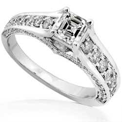 14k White Gold 1ct TDW Diamond Engagement Ring (H-I,SI1)