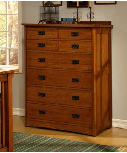 Mission Solid Oak 8-drawer Dresser