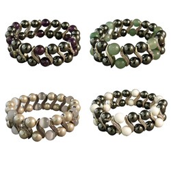 Magnetic Hematite Fashion Bangle