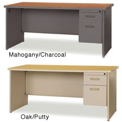 Marvel 72-inch Single Pedestal Desk