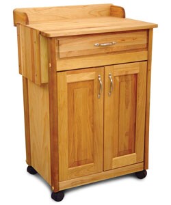 Rolling Wood Kitchen Cart