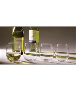 Stafford Stemless Set of 4 White Wine Glasses