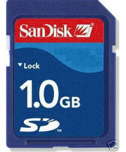 SanDisk 1GB Secure Digital Card