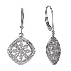 Maddy Emerson Couture Graceful 1/8ct TDW Diamond Earrings (H-I, I1)