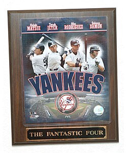 Fantastic Four New York Yankees Plaque