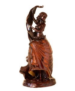 Tiffany-style Dancing Lady Accent Lamp