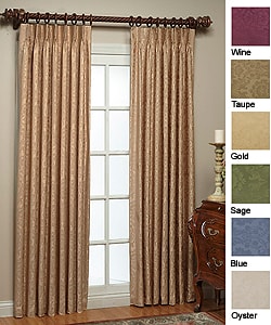 Thermal Damask Pinch Pleated 63-inch Panel Pair