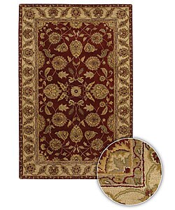 Hand-tufted Mandara New Zealand Wool Rug (5'9 Round)