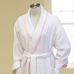 Breast Cancer Awareness Terry Cloth Spa Robe