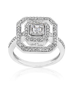 14k White Gold 3/4ct TDW Diamond Engagement Ring