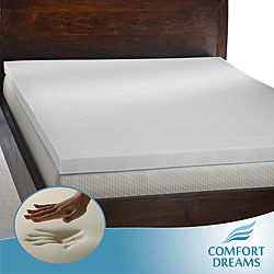 Comfort Dreams 'Mem-Cool' 3-inch Queen/ King-size Memory Foam Mattress Topper