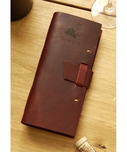Handcrafted Leather Wine Journal (United States)