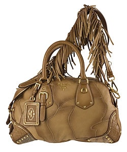 Prada Leather Bowler Bag with Fringe \u0026amp; Stud Detail - 10855252 ...  