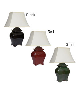 22-inch Glazed Jar Lamp (China)