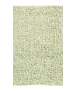 Hand-woven Shaggy Ivory Wool Rug (8' x 10'6)