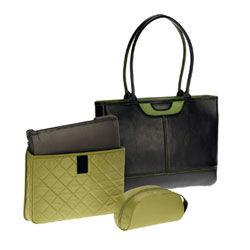 Nunzia Designer Tuscany Green Women's Laptop Tote