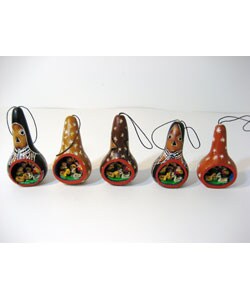 Peruvian Ornaments Gourd Christmas Nativity Set (Peru)
