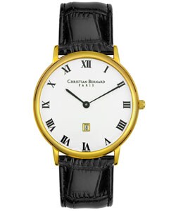 Christian Bernard Men's Leather Watch