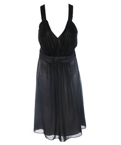 Sangria Silver-lined Black Dress