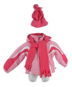 Rothschild Girl's Hooded Coat with Scarf and Hat