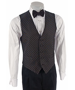 Joseph Abboud Black Tie Formal Silk Vest