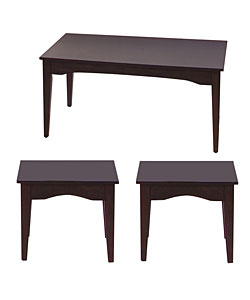3-piece Espresso Metro Loft Table Set