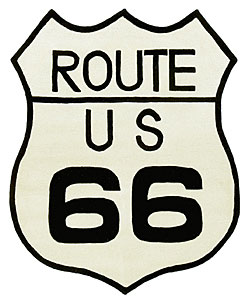 Route 66 Collectible Wool Rug (4' x 5')