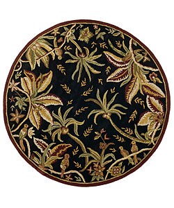 Handmade Elite Transitional Wool Rug (8' Round)