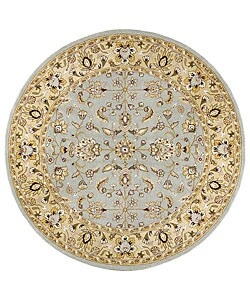 Elite Traditional Handmade Wool Rug (8' Round)