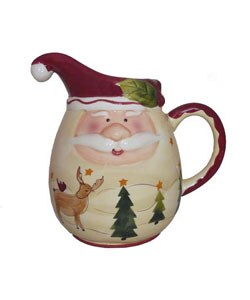 Santa Claus Hand-painted Water Pitcher