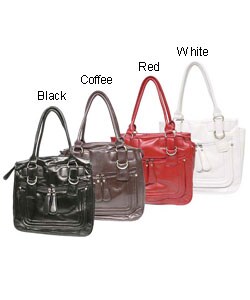 Arcadia by Adi Faux Leather Double Strap Handbag