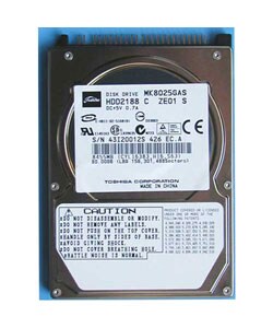 80GB IDE Toshiba Hard Disk Drive