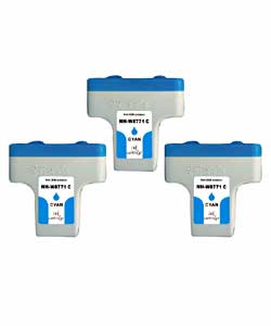 HP 02 Compatible Cyan Ink Set C8771WN 3-pack