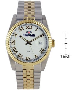 Nexus Men's Sport-style White Dial Two-tone Watch