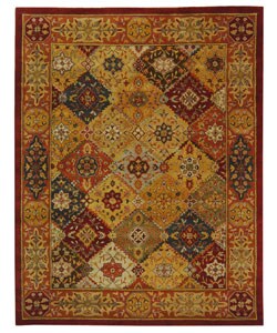Handmade Heritage Diamond Bakhtiari Multi/ Red Wool Rug (8'3 x 11')