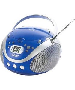 Coby Blue Portable CD Player with AM / FM Radio