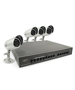 Web Ready DVR Security System and 4 Hi-res Cameras