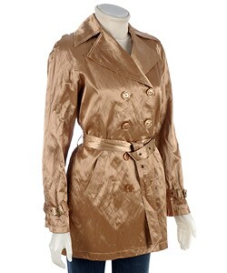MICHAEL Michael Kors Metallic Gold Trench Coat